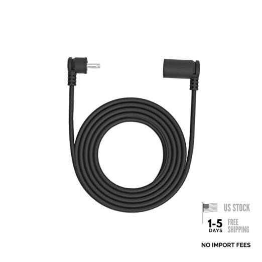 10 ft. Barrel Plug Extension Cable – Compatible with Solar Panel and Black
