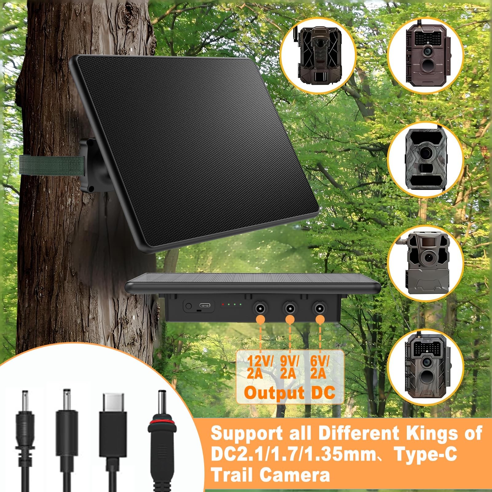Zonkasion 6W Solar Panel Charger 4000mAh