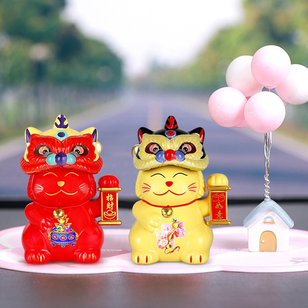 Auspicious Solar Powered Nodding Figurine Perfect for Various Settings