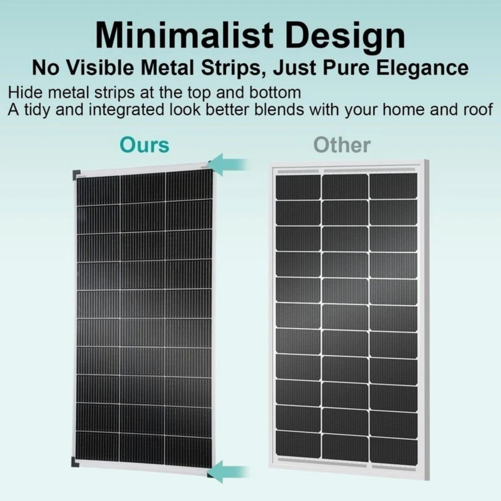 100W Solar Panel Mono Cell Battery Power with 20A Controller Roof Home Off-Grid