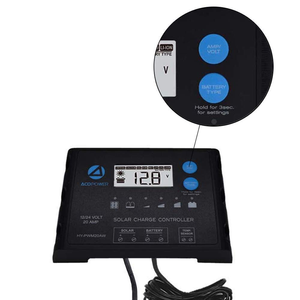 LTK 120W Foldable Solar Panel Kit With Included ProteusX 20A Charge Controller