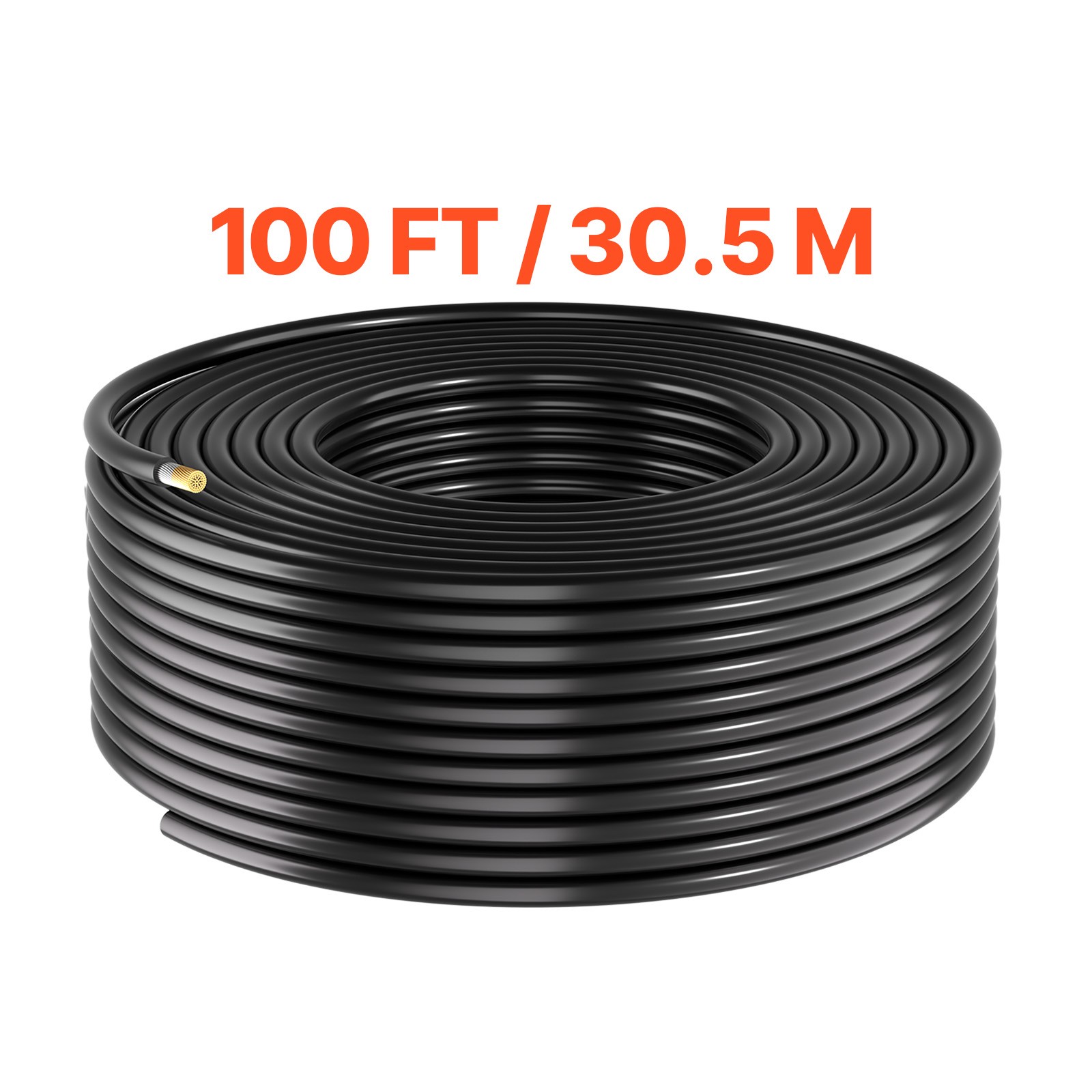 Uimoso Solar Panel Wire 100 ft Black and Red 10 AWG Tinned Copper Cable