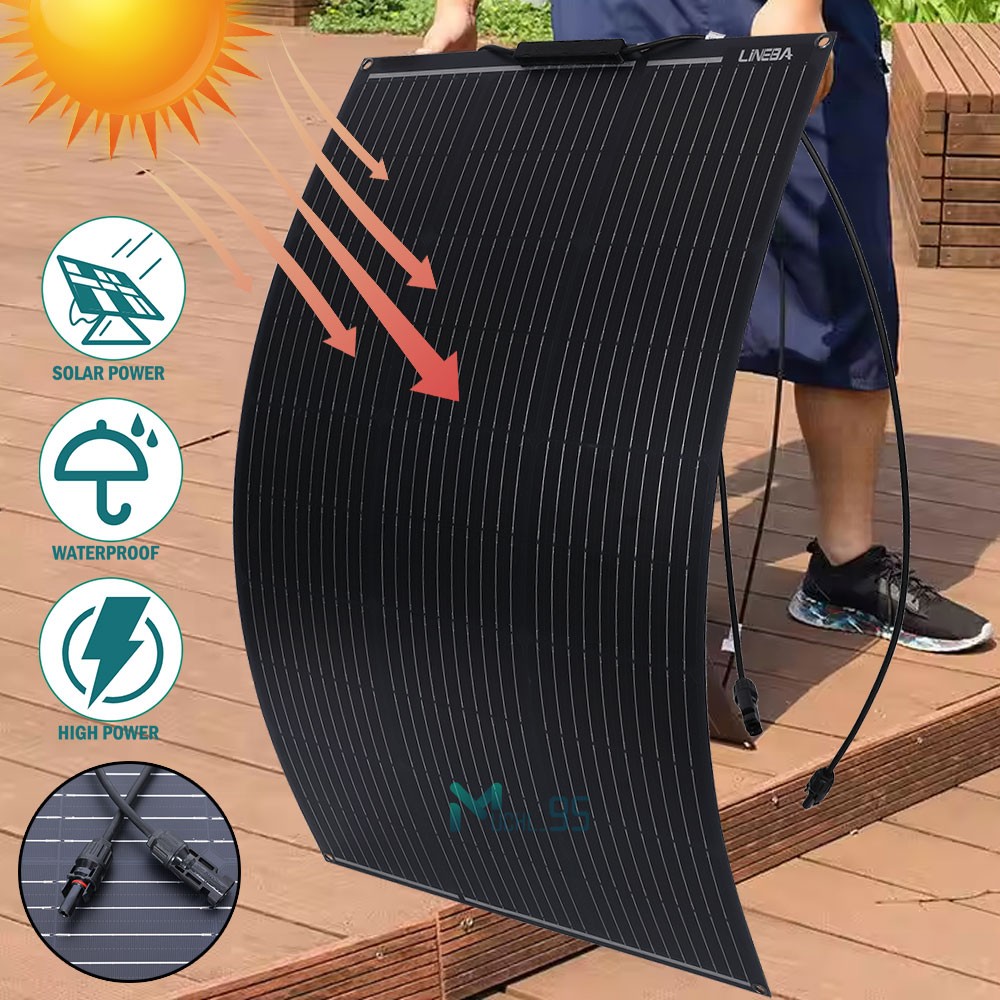 100W Solar Panel Kit 12V Trickle Charger Battery Charger Maintainer Boat RV Car