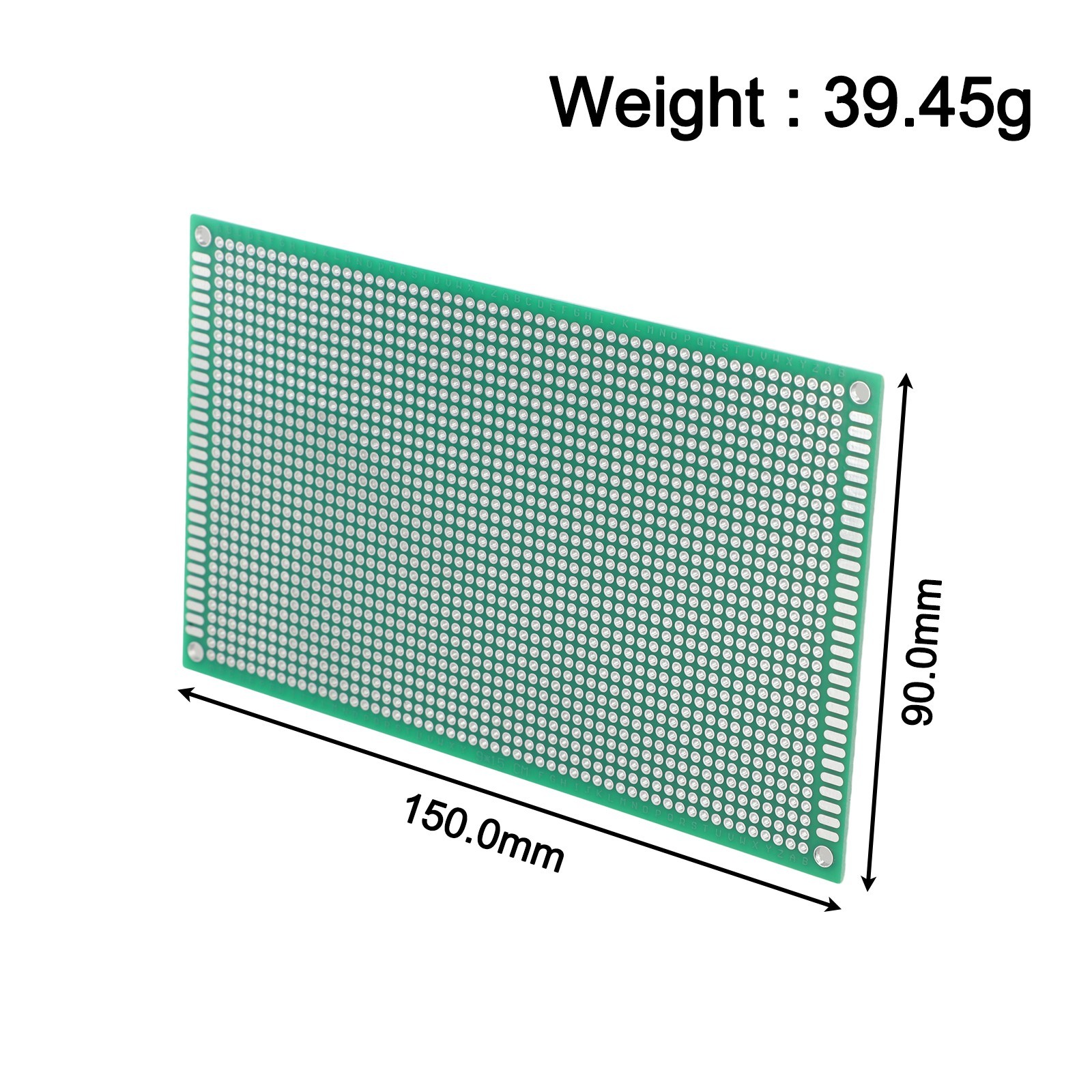Efficient 9×15 cm Prototype PCB Set of 4 for Quick Electronic Prototyping