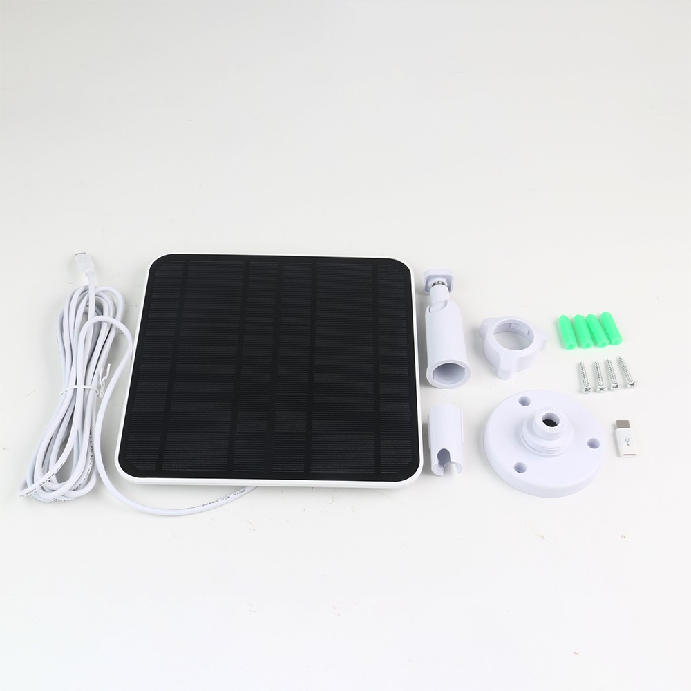 5W Solar Panel Charger for Ring Video Doorbell 4/3/2 Solar Charger w/Power Cable