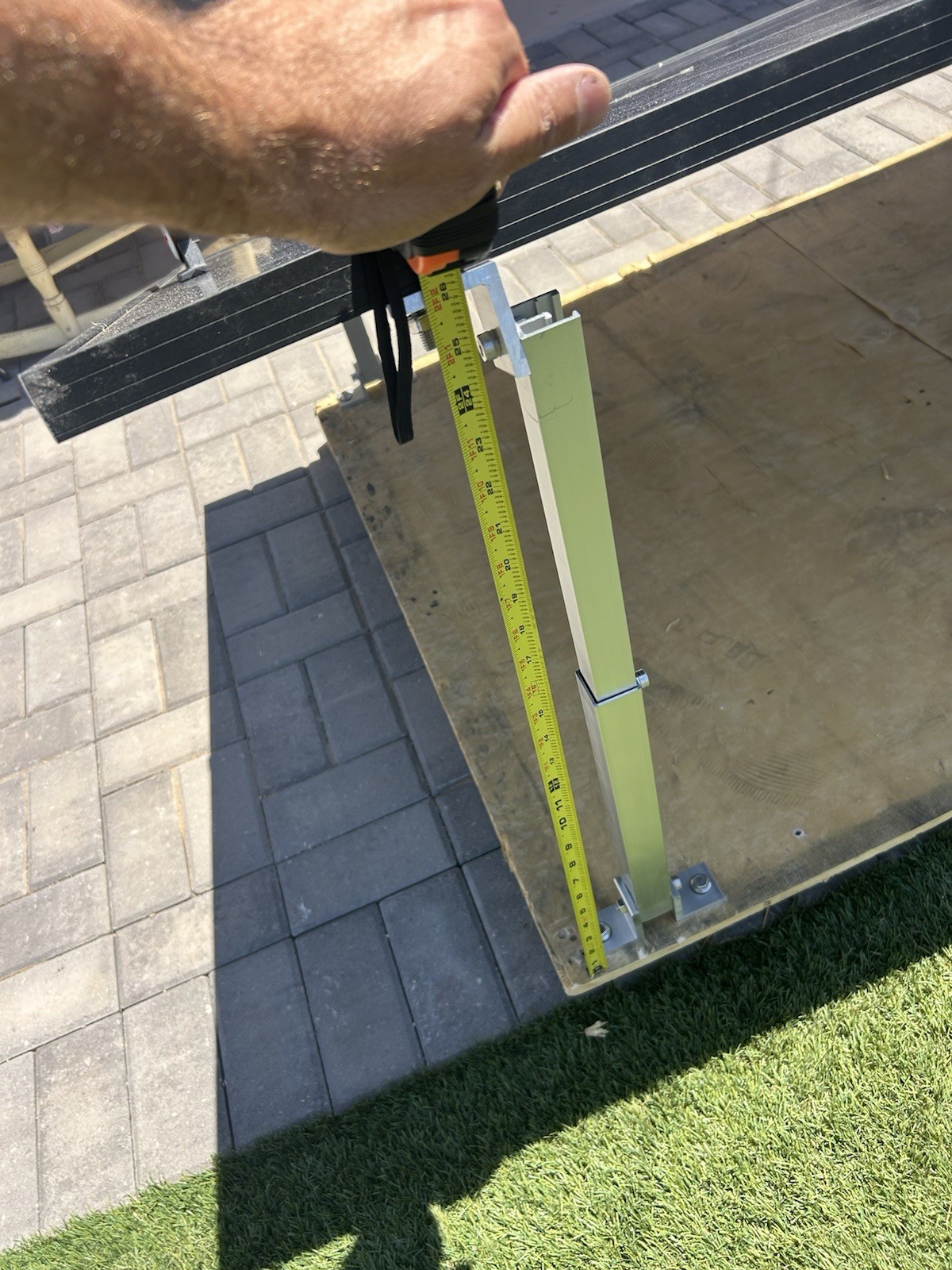 Adjustable Solar Panel Mount Brackets,with Tilt Legs on Flat Surface for RV,Roof