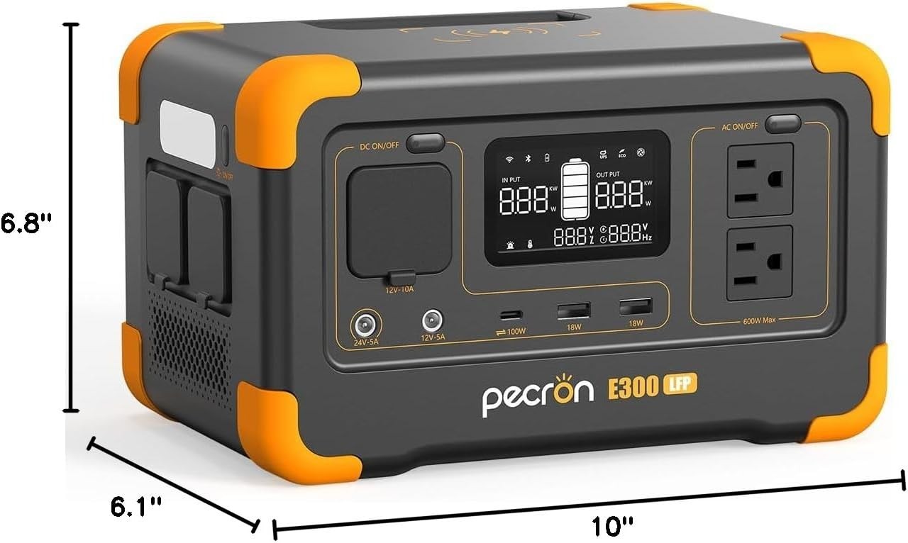 Compact E300LFP Power Station – Fast Charge 288Wh for All Your Essential Devices