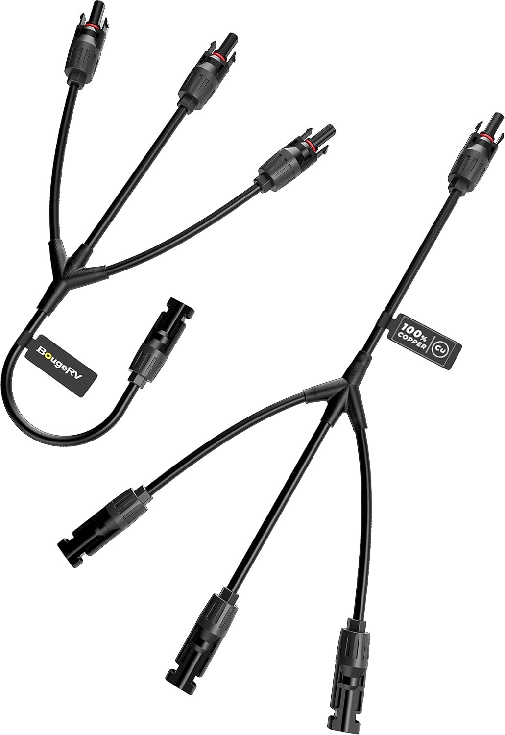 Universal Waterproof Solar Y Connectors: Maximum 30A for Rugged Environments