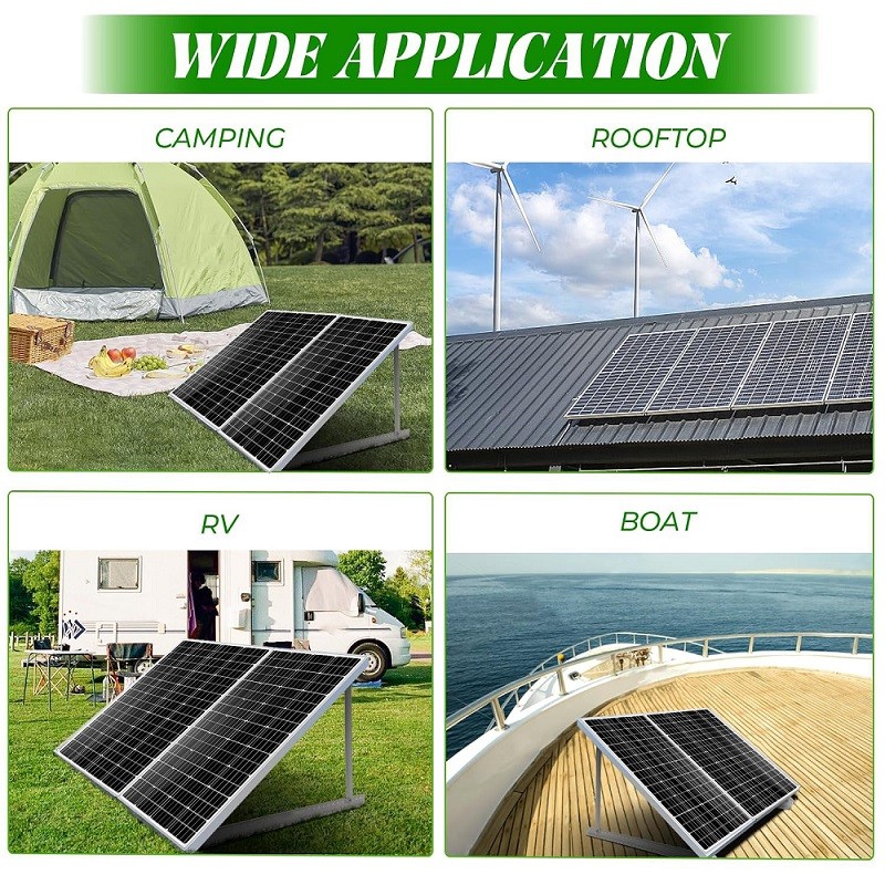 PFCTART 2 Set 46.5 inch Solar Panel Mount For 2-4pcs 100~400 Watt Solar Panel