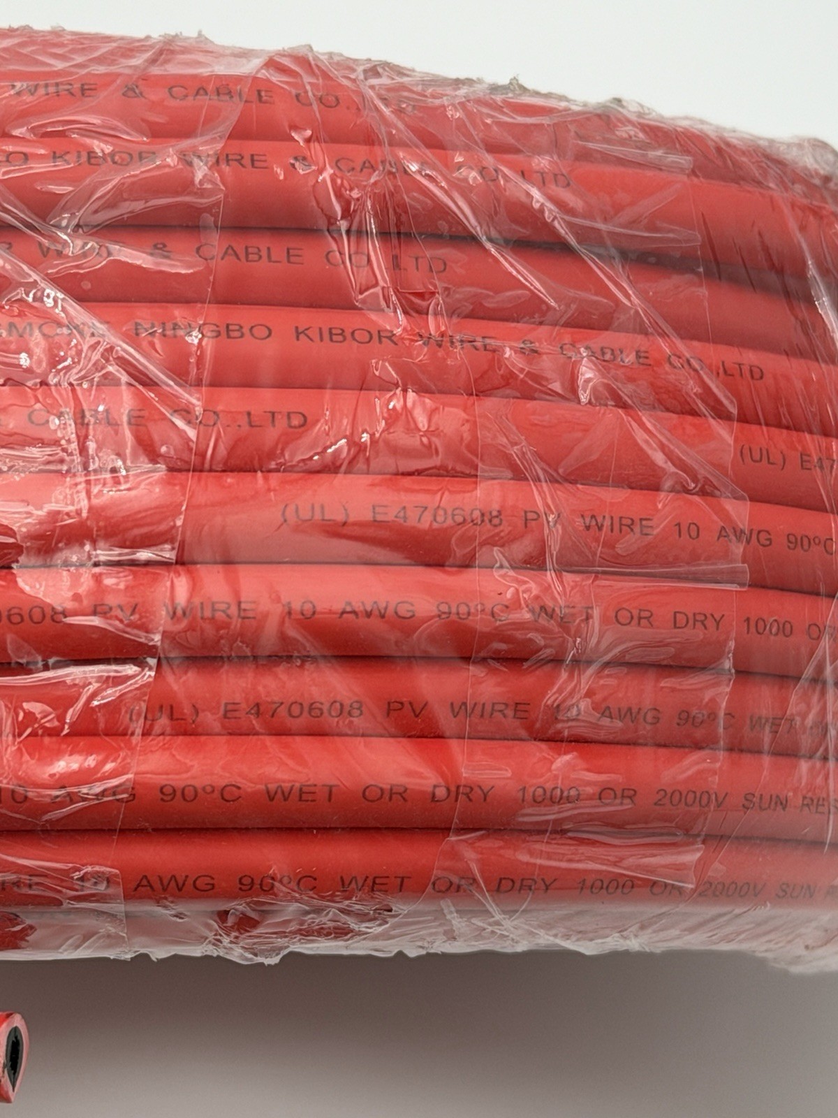 BougeRV MC4 Solar Extension Cable 10 AWG Red Black Set ~20ft RV Off Grid