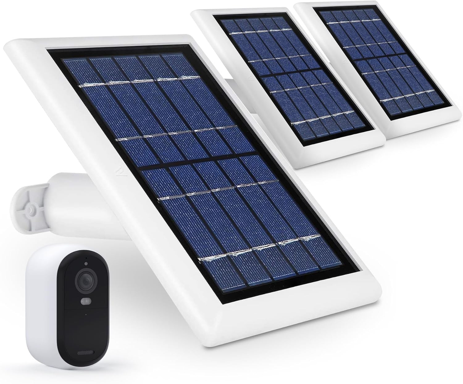 3-Pack Solar Panel for Arlo Essential 2K Camera & Spotlight – White