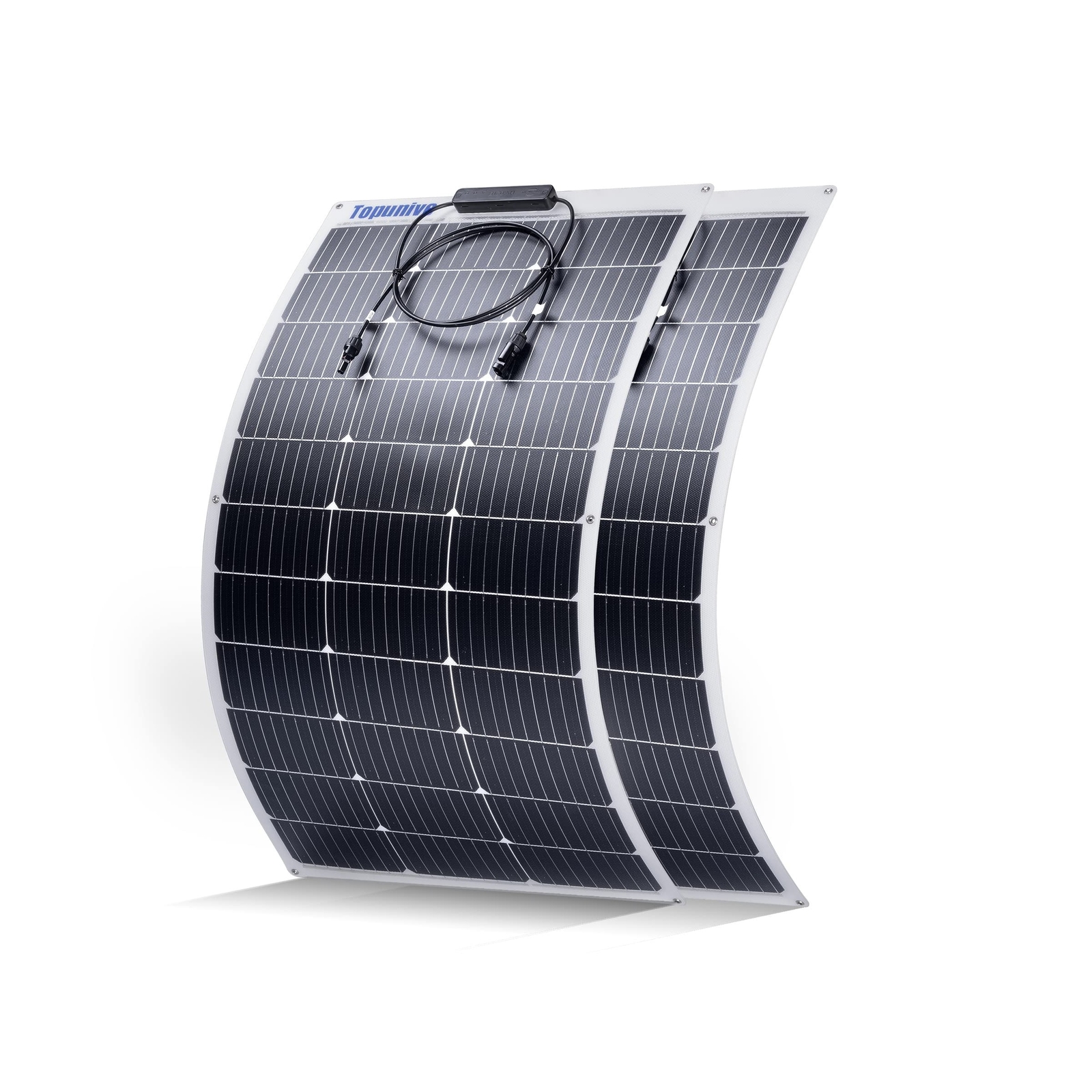 2PCS 100W 12V Flexible Solar Panel 9BB Monocrystalline Cell 12 Volt Semi-Flex…