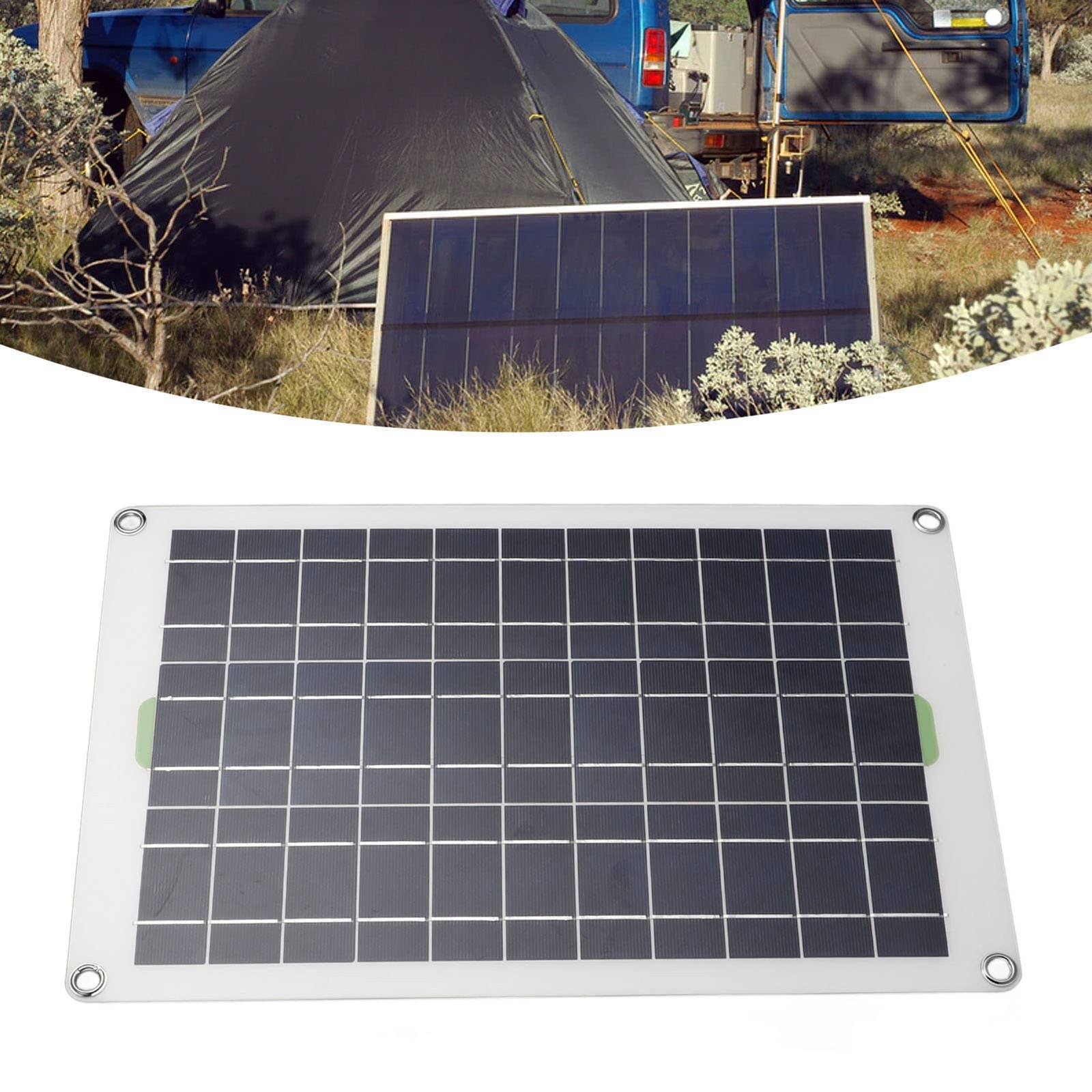 30A MPPT Solar Controller and Solar Panel Kit, 12V 24V 50W Waterproof Solar P…