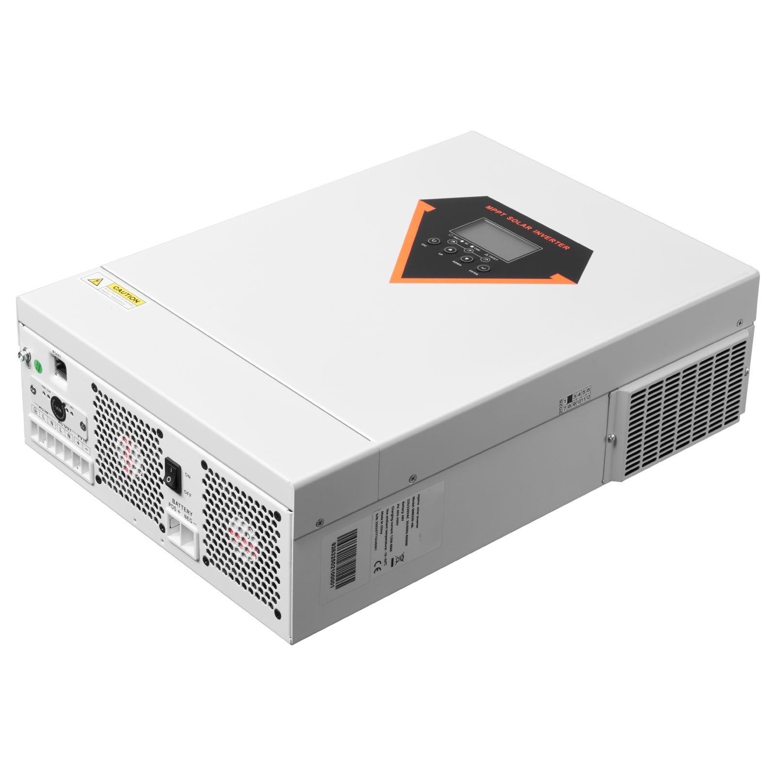 6000W Hybrid Solar Inverter, 48V to 220V AC, Pure Sine Wave with MPPT