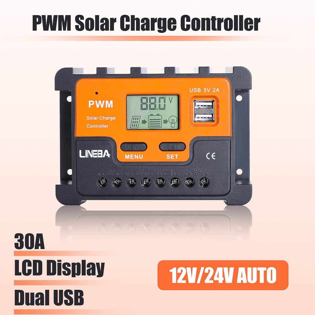 200W Monocrystalline flexible Solar Panel Kit+Controller for RV/Camper/Boat/Home