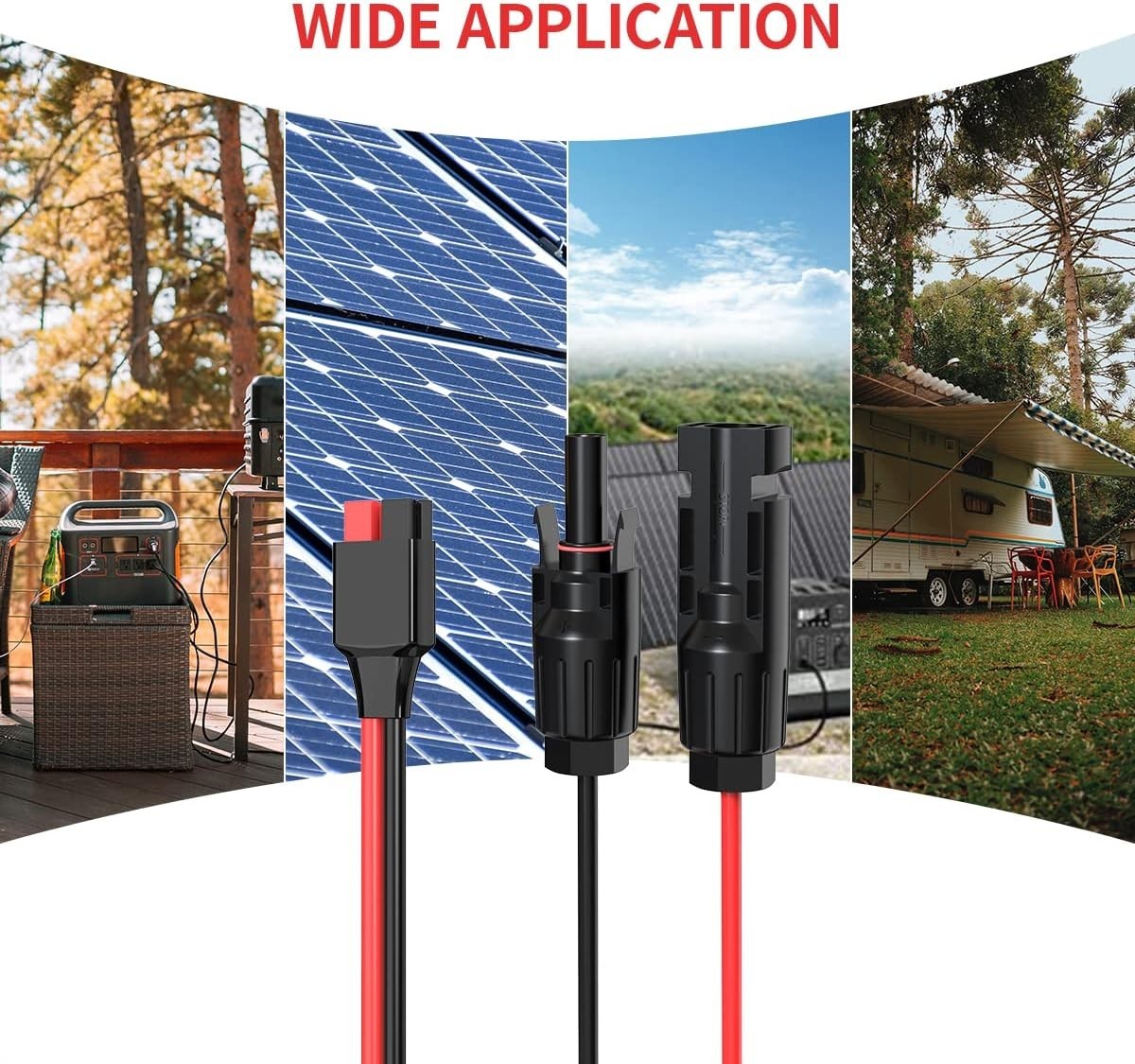 ELFCULB 10AWG Solar Connector to PP45 Cable for Anderson Powerpole