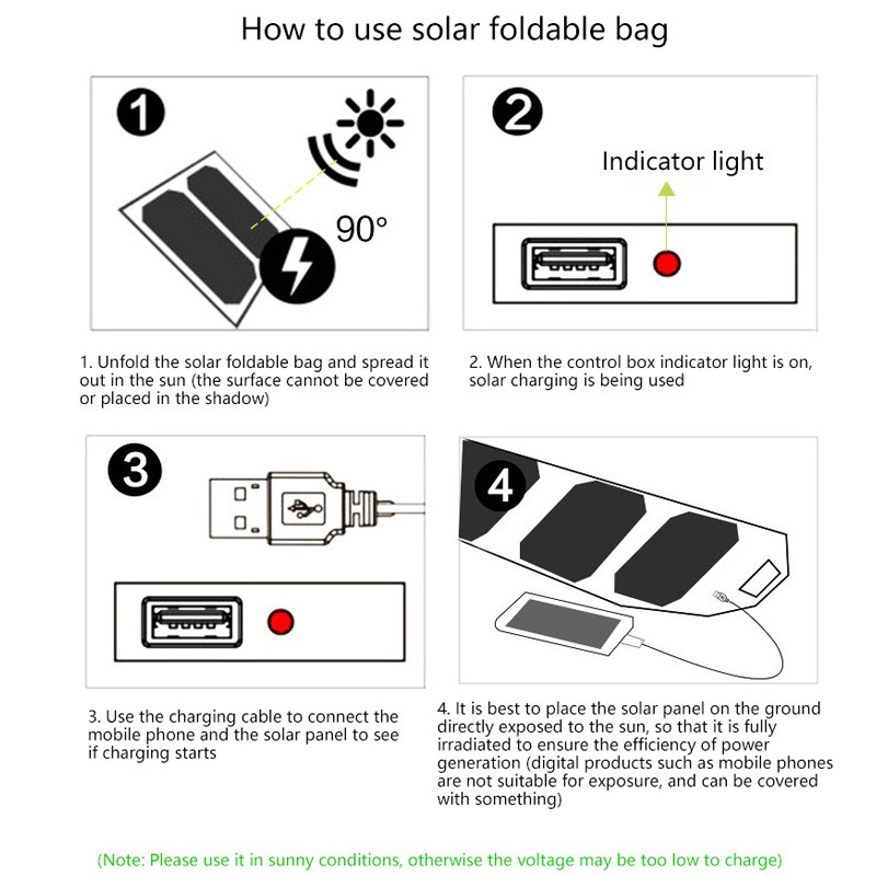 100 Watt Portable Solar Power Bank Solar Panel Charger Phone Camping Waterproof