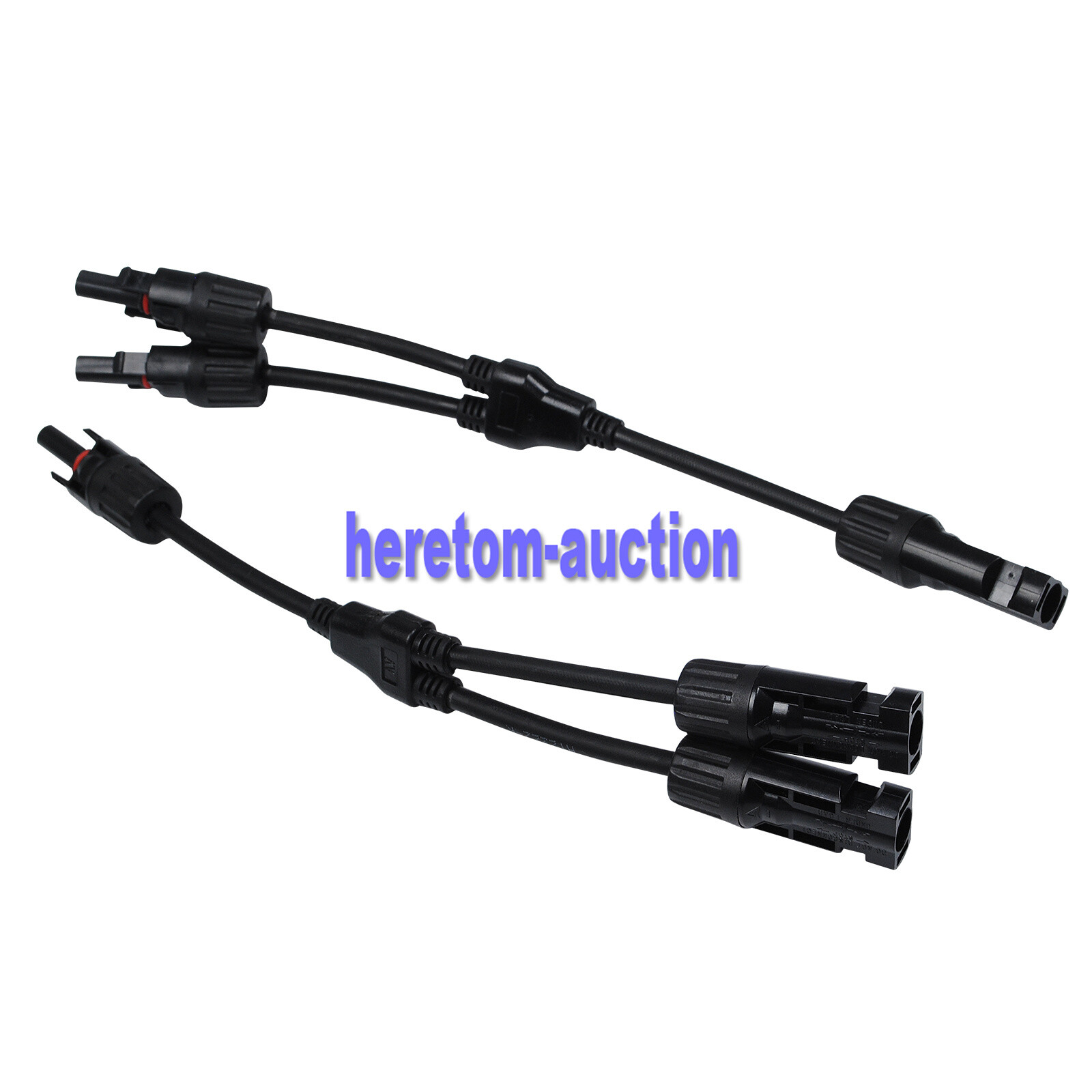 Solar Panel Y Branch Cable Connection Waterproof Adapter Connector Extension