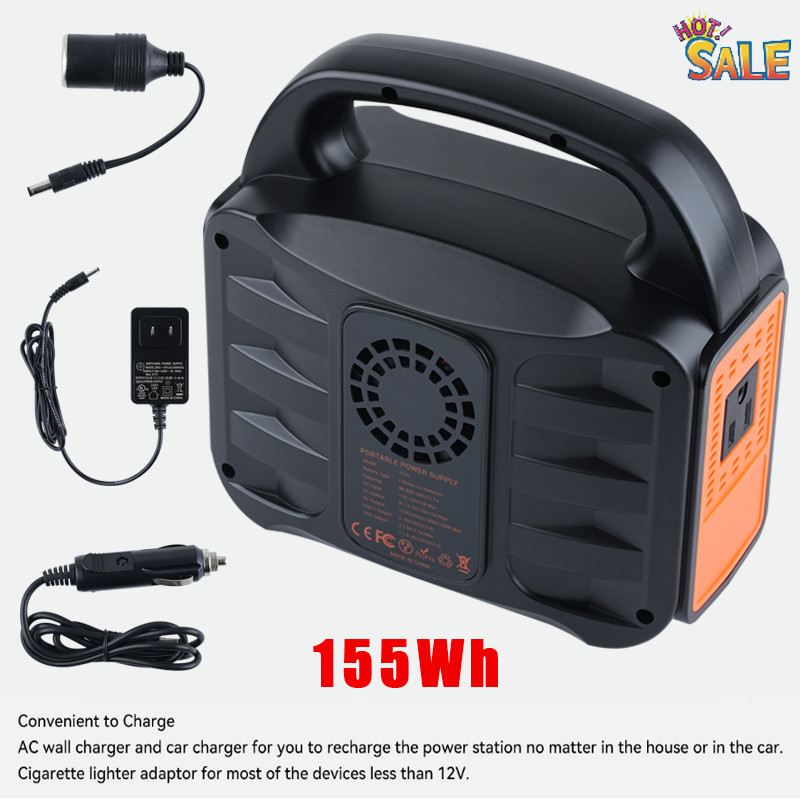 US GRECELL 155Wh Power Station Portable Solar Generator Power Supply for Camping