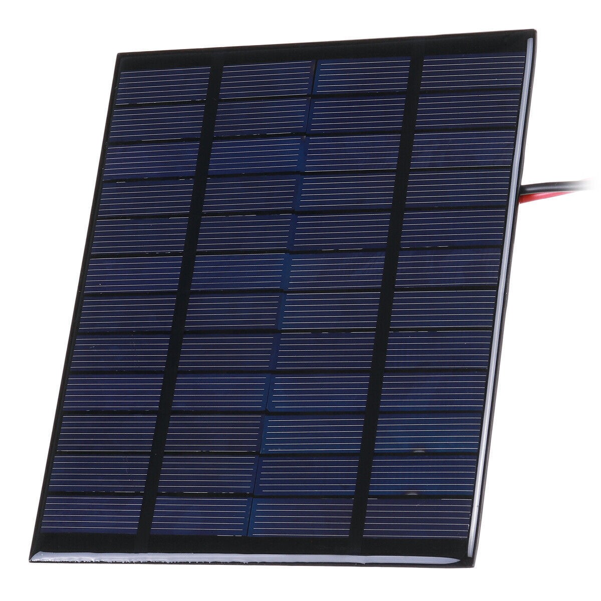 3W 12V Black Solar Panel Polysilicon for Car RV Marine Camping Battery Charger