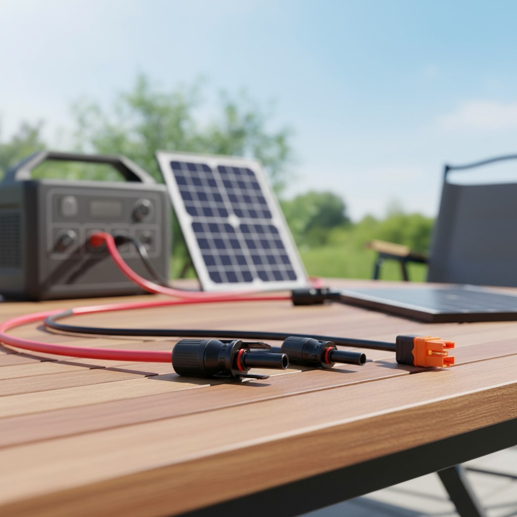 High-Efficiency 5FT Solar Panel to XT60i Extension Cable – 600V UV Resistant