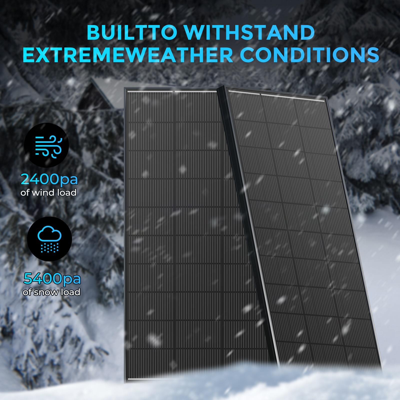 170W 200W Solar Panel 12V N-Type 18BB High Conversion RV Home Off-Grid Battery
