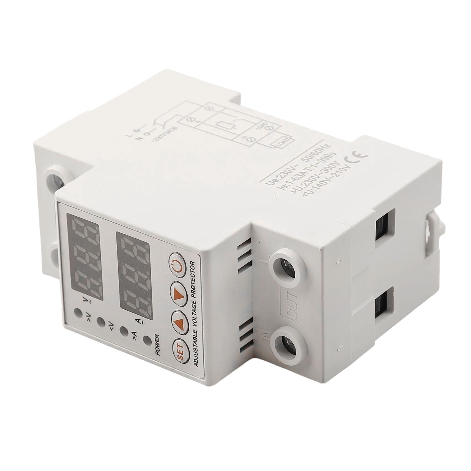 Easy Install Rail Type Overvoltage and Undervoltage Protection Solution