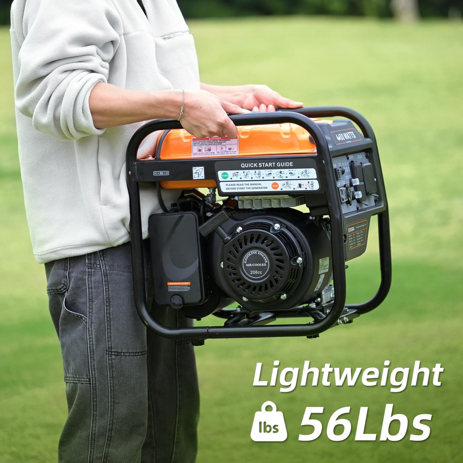 Estacion De Energia De Gasolina 4400w Portatil Para Acampar Casa Hogar En Oferta