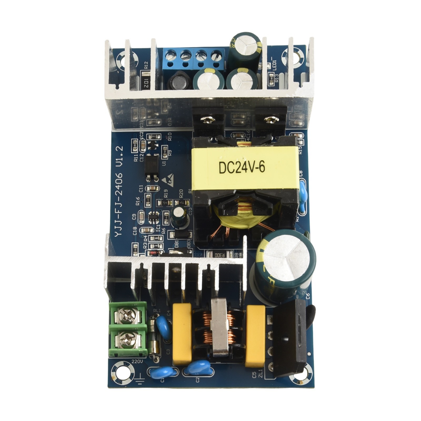 Power Supply Module with Short Circuit Protection and Heat Dissipation