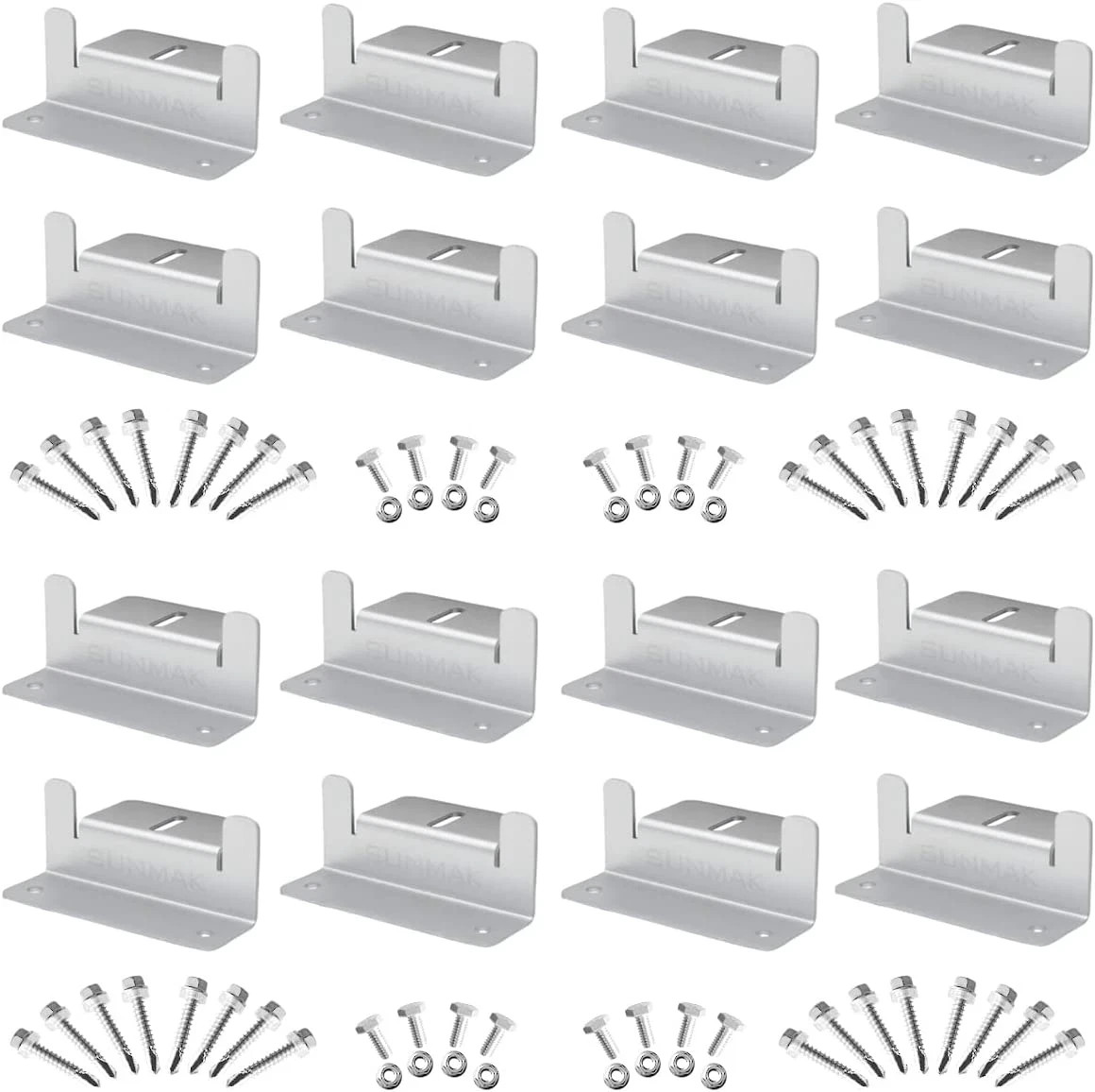 16 Units per Set Solar Panel Mounting Z Brackets, Solar Panel Mounting Brackets