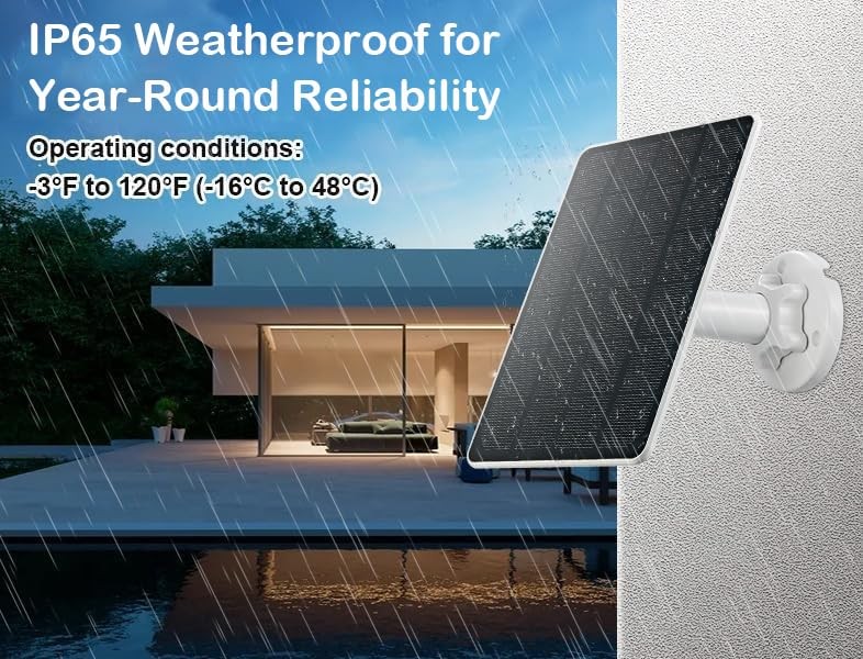 Solar Charger for Ring Doorbell with Built-in Energy Storage – Solar Panel Co…
