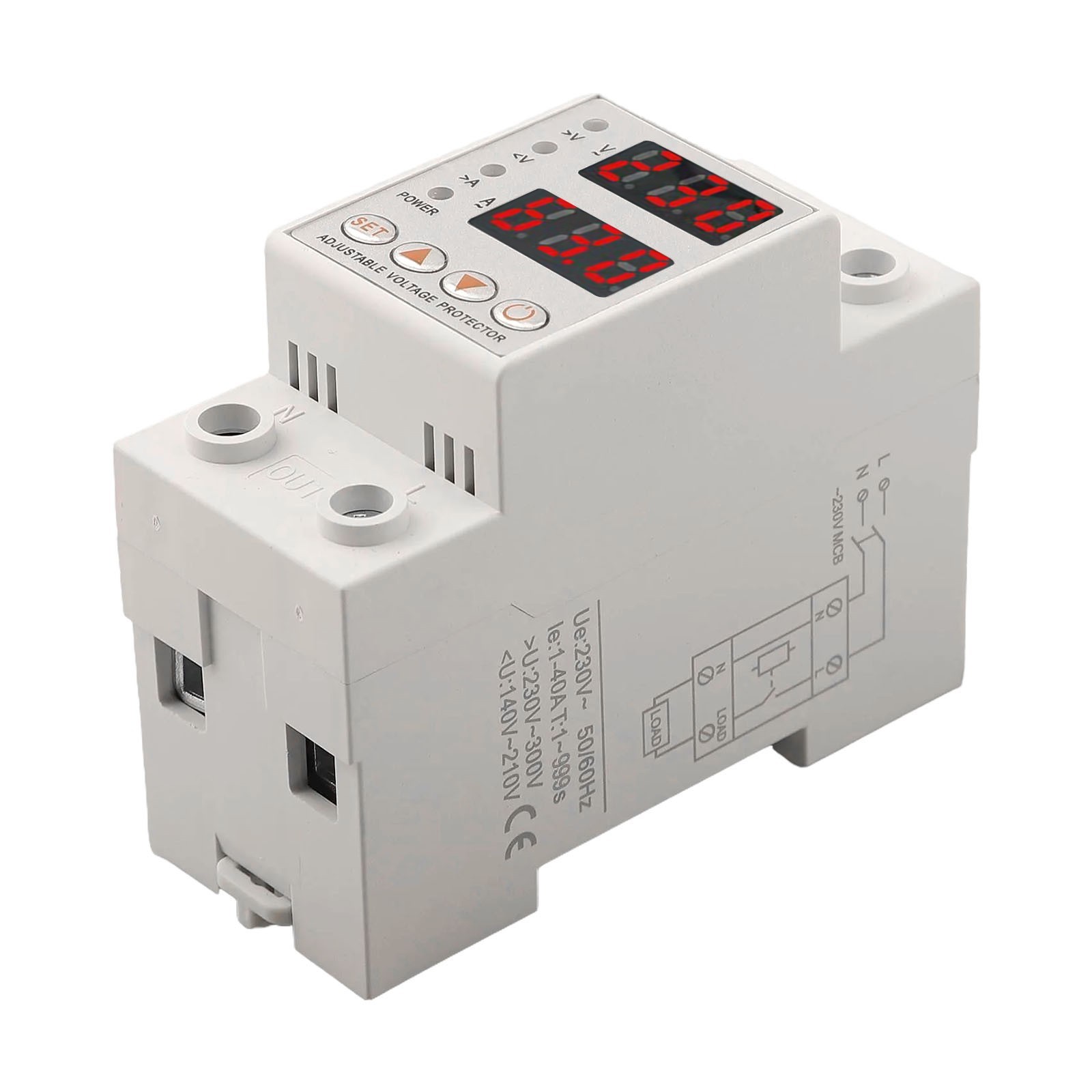 Easy Install Rail Type Overvoltage and Undervoltage Protection Solution