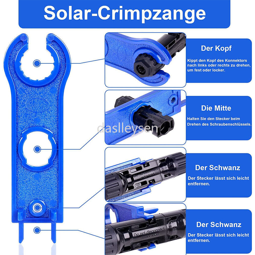 12Pairs M/F Solar Cable Connectors Set for DIY Solar Panel 10AWG Extension Cable