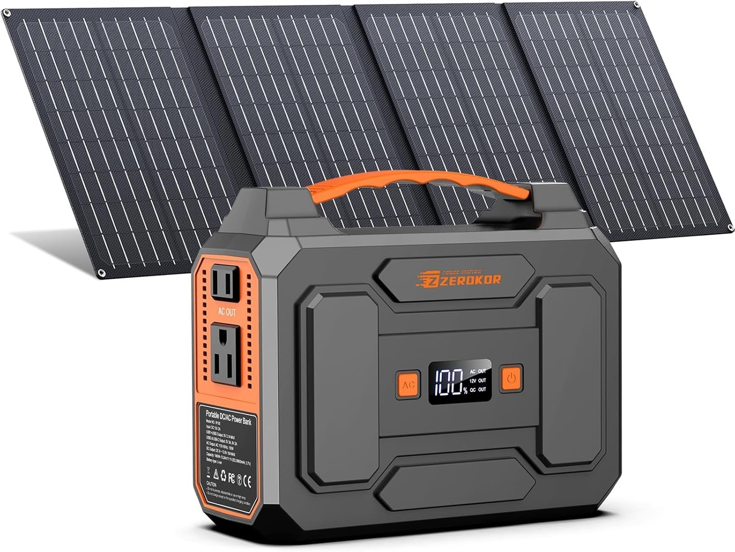 Portable 100W Power Station with 40W Solar Panel – Perfect for Camping & Outages