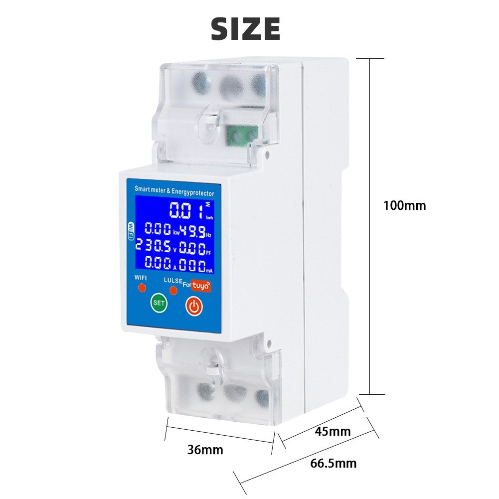 PV Wifi Circuit Breaker 80A with Real Time Monitoring and Adjustable Parameters