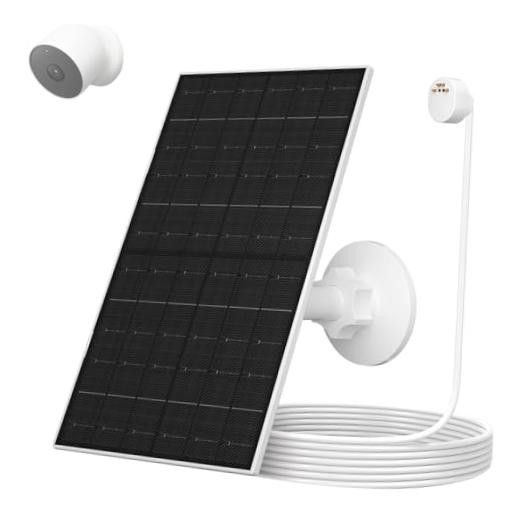 Solar Panel for Google Nest Camera, Solar Power Charger for Nest Cam Indoor &