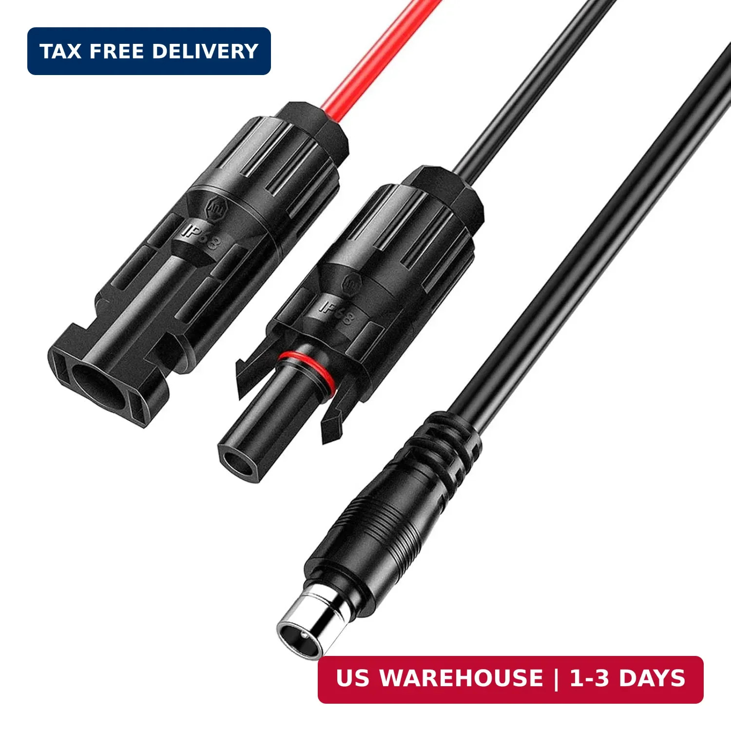 Jackery Solar Connector to DC8020 Extension Cable for Solarpanel Charging, Compa
