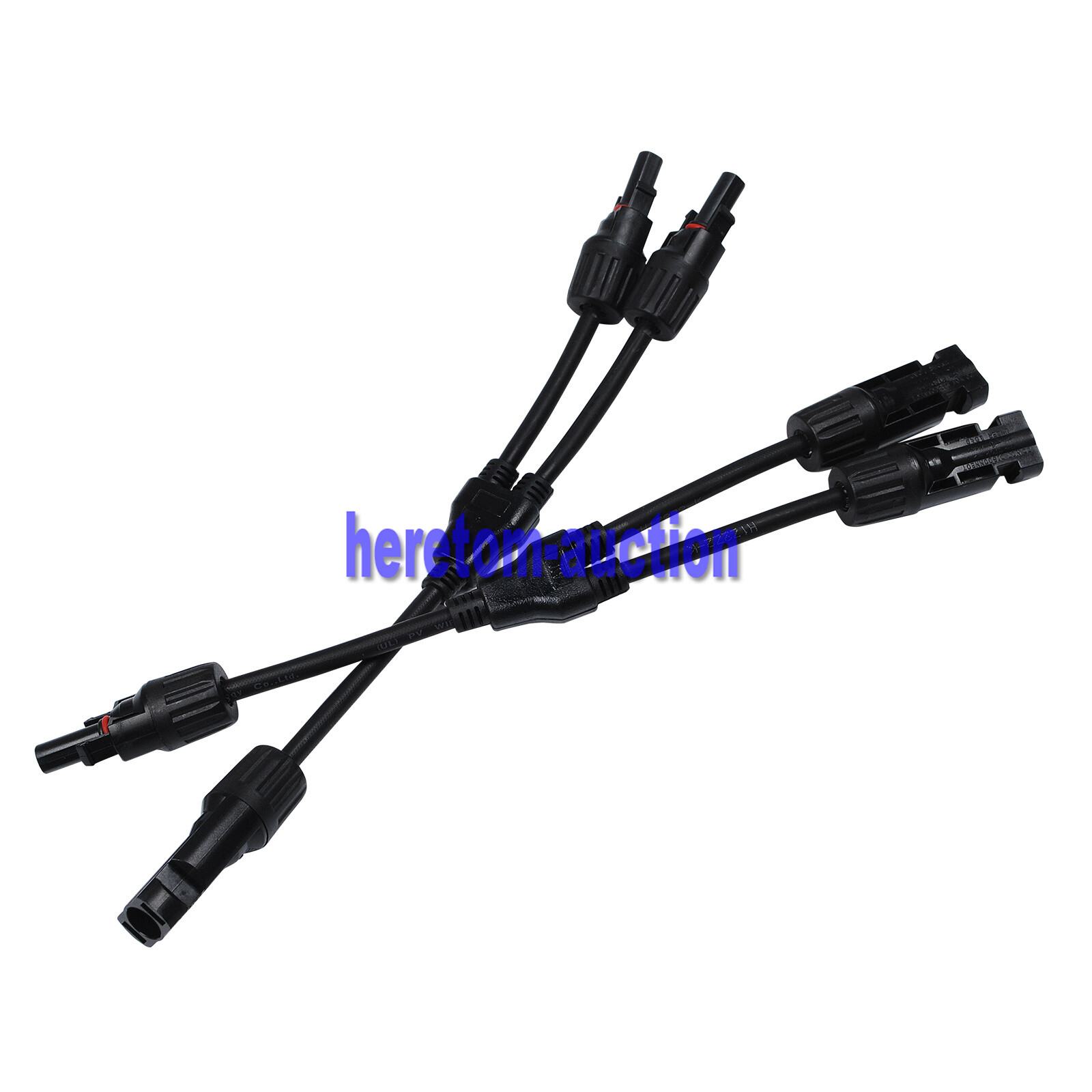 Solar Panel Y Branch Cable Connection Waterproof Adapter Connector Extension