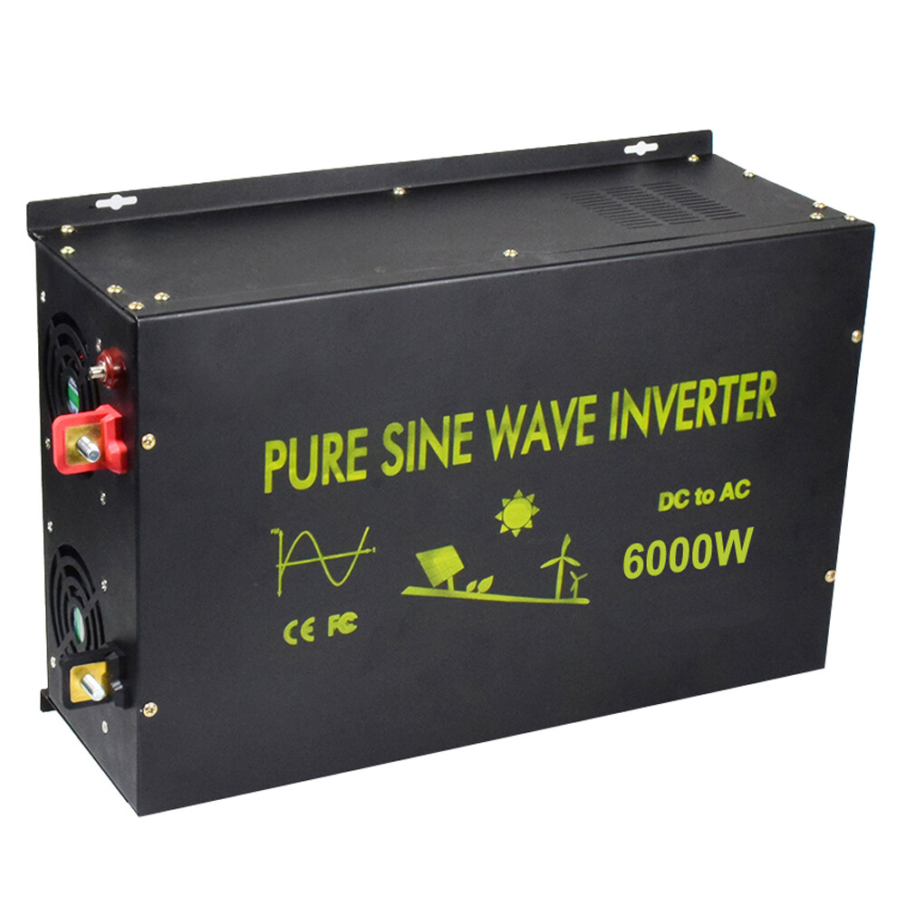 Pure Sine Wave Inverter 36V to 110V 220V 6000W Power Solar Car Remote Control