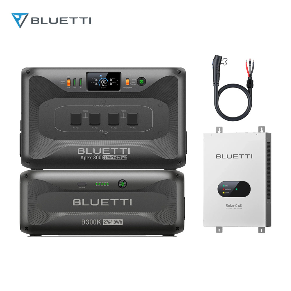 BLUETTI Apex 300 3840W 2764.8Wh LFP+SolarX 4K for Home Backup Off-Grid Living