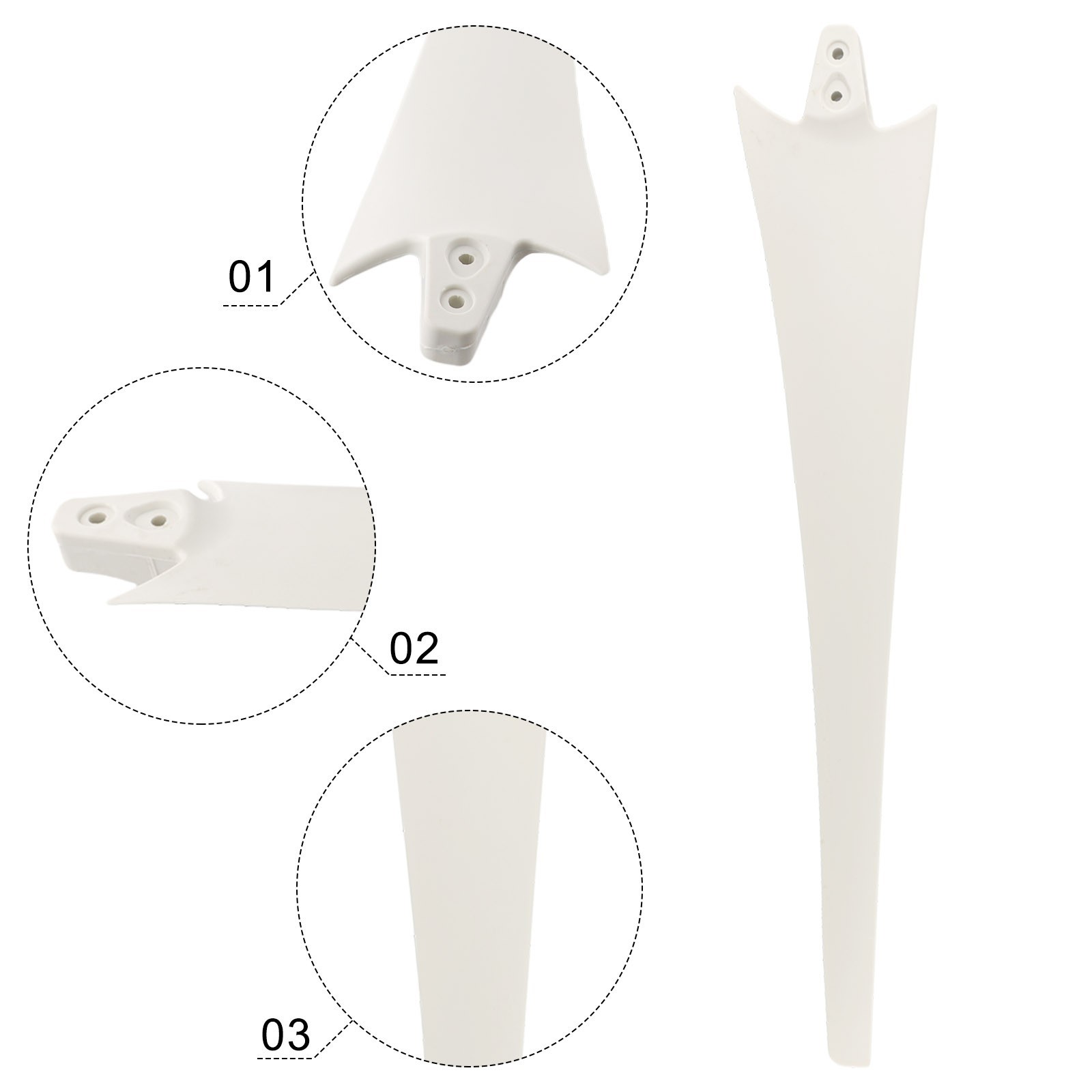 Wind Generator Repeller Blades 580mm for Small Wind Turbines with FRP Material