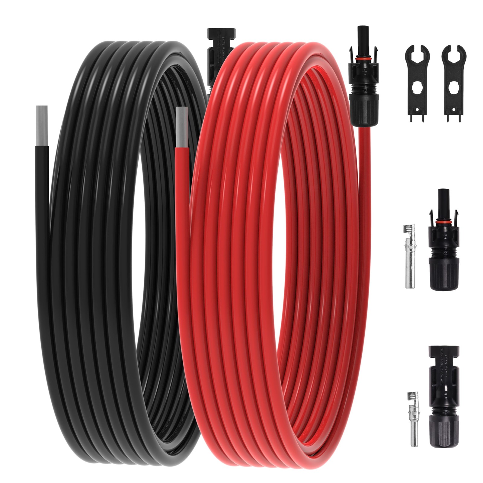 20Ft 10AWG Solar Panel Extension Cable, 10 AWG Solar Extension Cable 10 Gauge…