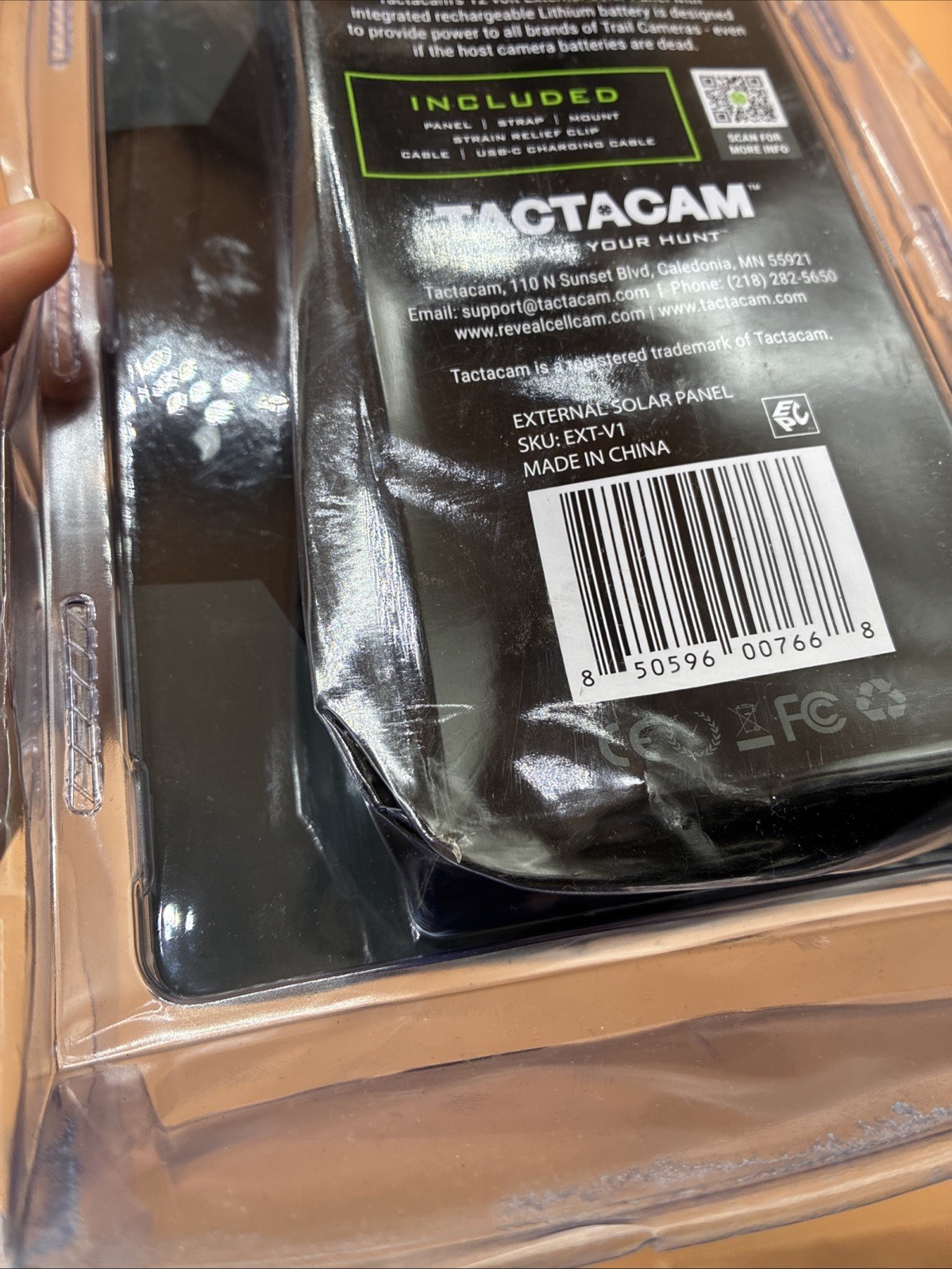 TACTACAM Reveal External Solar Panel ~ For Tactacam Reveal X, Reveal XB and….