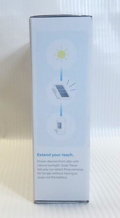 Ring Solar Panel Rechargeable Power for Select Ring Cameras Rated at 2.4W