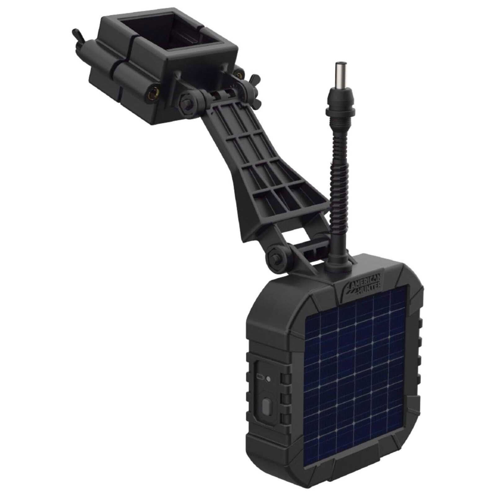 American Hunter 6V Solar Panel with Rechargeable Battery and Adjustable Brackets