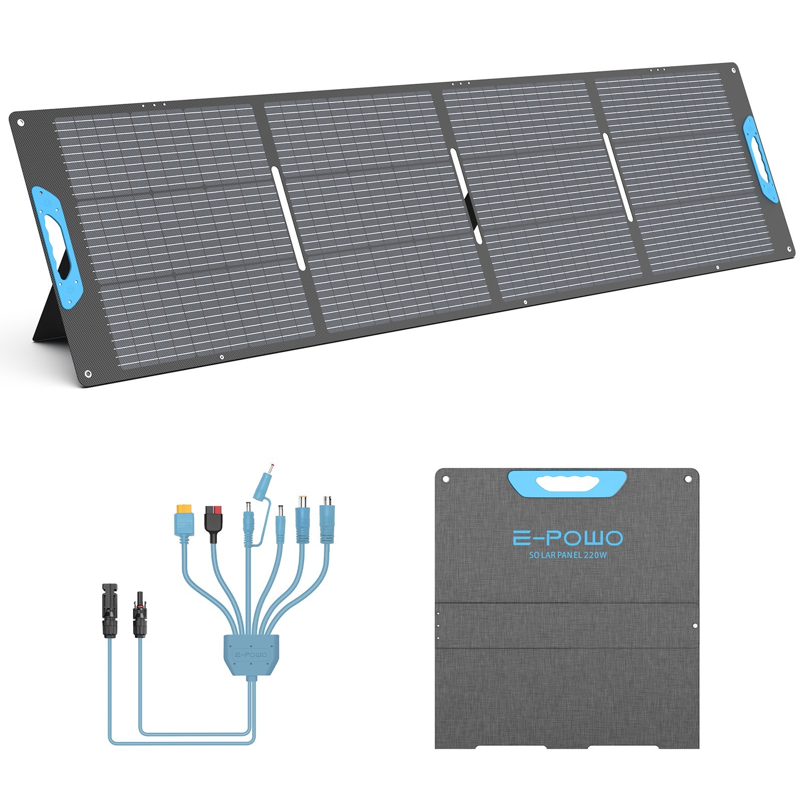2x 220W Solar Panel kit folding for Jackery HomePower 3000 / Plus Power station