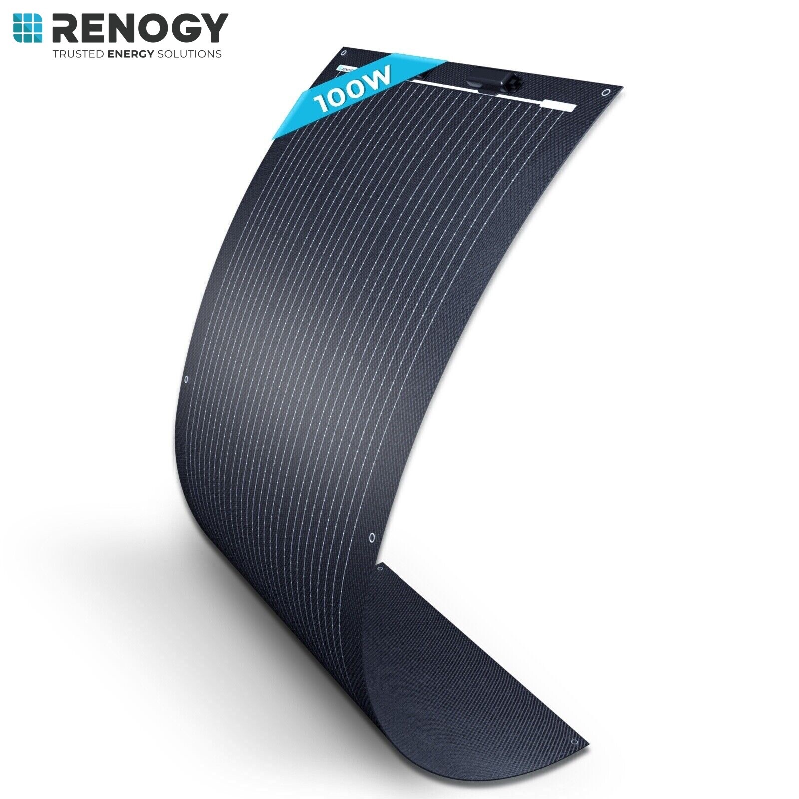 Renogy 100 Watt 12 Volt Black Division Lightweight Monocrystalline Solar Panel
