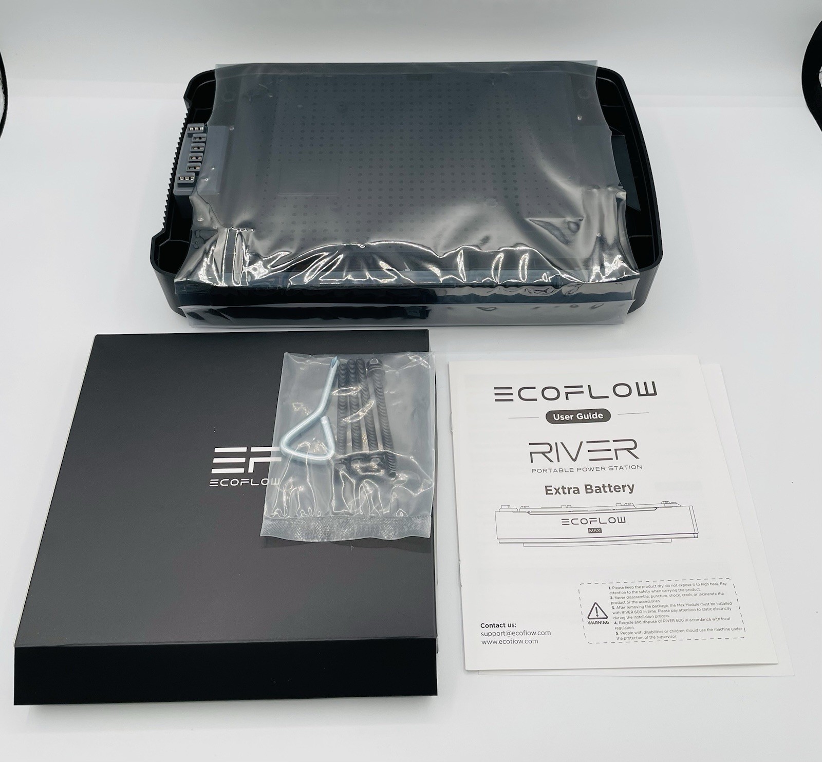 EcoFlow River 600 Portable Power Station EXTRA BATTERY EF4-MXA KIT- Open Box