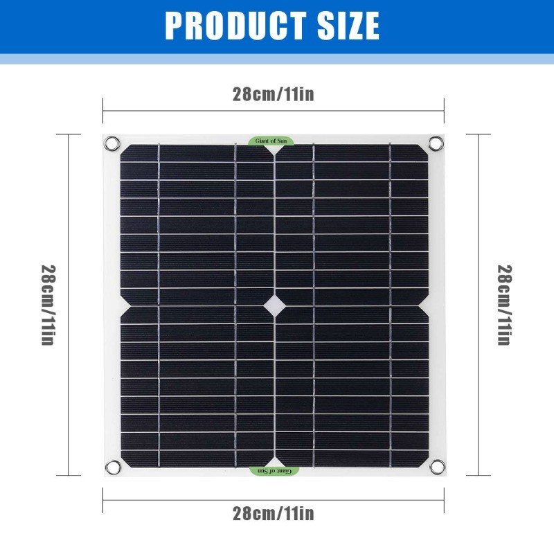 400W Solar Panel Kit 100A 12V Battery Charger w/ Controller Caravan Boat Outdoor