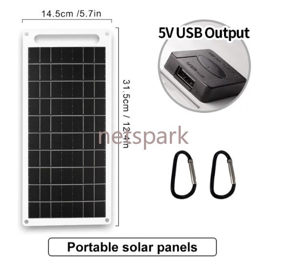 Solar Panel Charger 5V 2W 3W 6W 8W 10W USB Flexible Solar Power Generator Panel